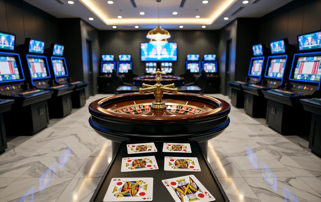 Interior de un entorno de juegos regulado