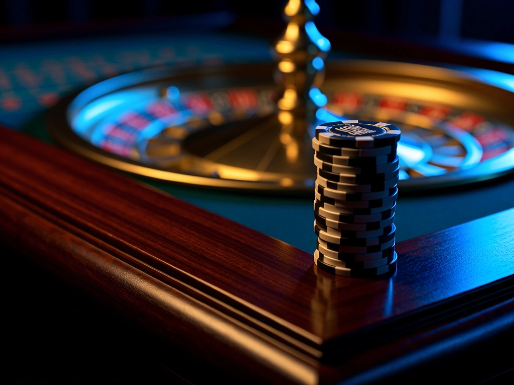 Detalle de mesa de juego profesional